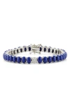 Chloe & Madison Chloe And Madison Cz Tennis Bracelet In Silver