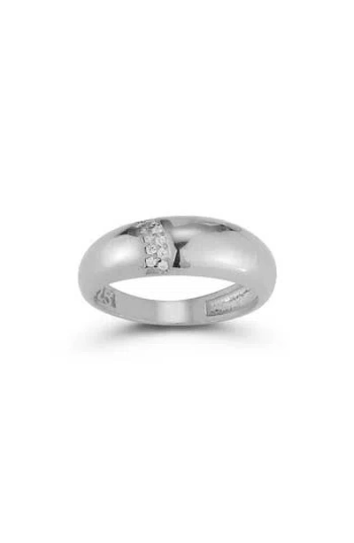 Chloe & Madison Chloe And Madison Dome Ring In Silver