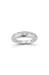 Chloe & Madison Chloe And Madison Silver Cz Baguette Dome Ring In Silver