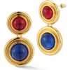 Chloe & Madison Chloe And Madison Double Drop Earrings In Gold