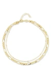 Chloe & Madison Chloe And Madison Double Layered Anklet In Gold