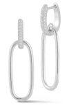 Chloe & Madison Chloe And Madison Drop Earrings In Silver