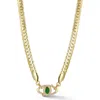 Shop Chloe & Madison Chloe And Madison Evil Eye Pendant Necklace In Gold