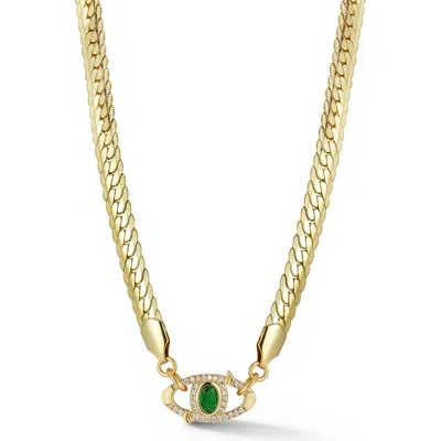 Chloe & Madison Chloe And Madison Evil Eye Pendant Necklace In Gold