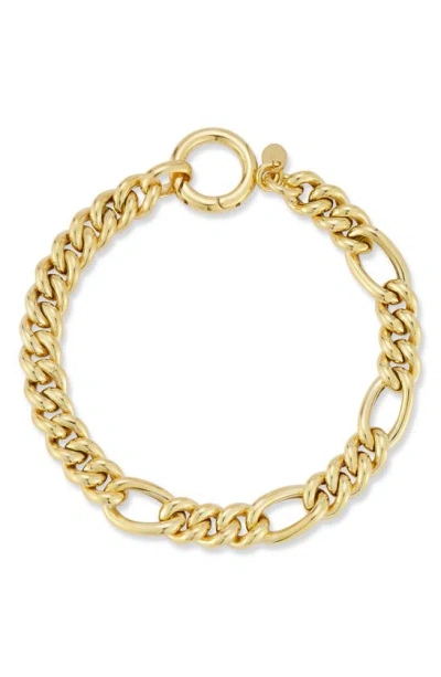 Chloe & Madison Figaro Chain Bracelet In Gold