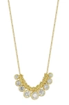Chloe & Madison Chloe And Madison Graduated Cz Shaker Pendant Necklace In Gold