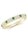 Chloe & Madison Chloe And Madison Heart Bangle Bracelet In Gold