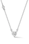 Chloe & Madison Chloe And Madison Heart Cut Cubic Zirconia Pendant Necklace In Silver