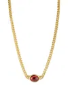 Chloe & Madison Chloe And Madison Jewelry 18k Plated Cz Pendant Necklace