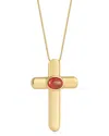 Chloe & Madison Chloe And Madison Cubic Zirconia Cross Pendant Necklace