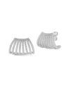 Chloe & Madison Chloe And Madison Jewelry Cz Fancy Cage Earrings