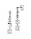 Chloe & Madison Chloe And Madison Jewelry Cz Graduated Drop Earrings