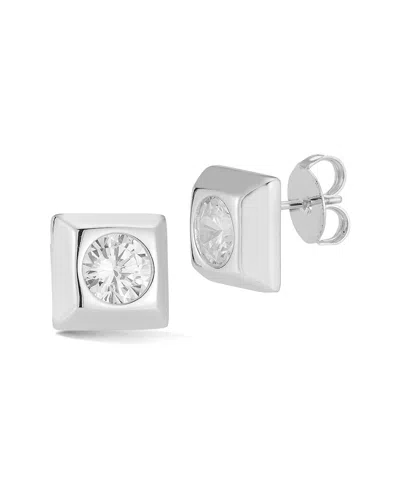 Chloe & Madison Chloe And Madison Jewelry Cz Square Studs