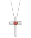 Chloe & Madison Chloe And Madison Cubic Zirconia Cross Pendant Necklace