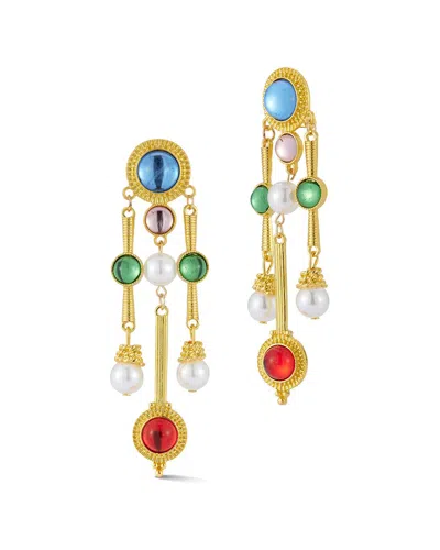 Chloe & Madison Chloe And Madison Jewelry Plated Cz Dangle Earrings