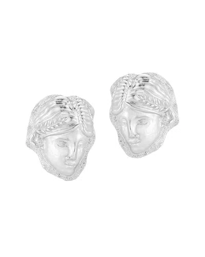 Chloe & Madison Chloe And Madison Jewelry Plated Earrings In White
