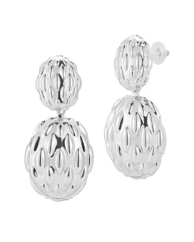 Chloe & Madison Chloe And Madison Jewelry Plated Earrings In White