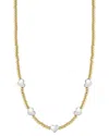 Chloe & Madison Chloe And Madison Jewelry Plated Heart Station Necklace