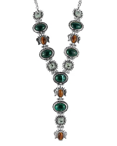 Chloe & Madison Chloe And Madison Jewelry Plated Necklace In Black