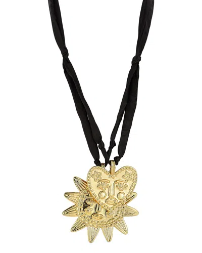 Chloe & Madison Chloe And Madison Jewelry Plated Necklace In Black