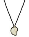 Chloe & Madison Chloe And Madison Jewelry Plated Necklace In Black