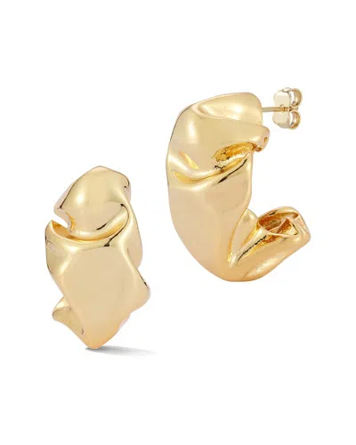 Chloe & Madison Chloe And Madison Jewelry Plated Statement Hoops In Gold
