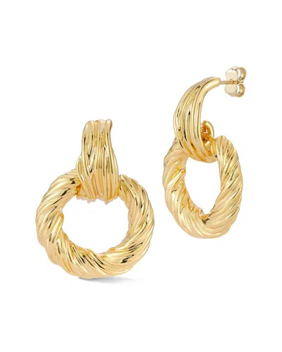 Chloe & Madison Chloe And Madison Jewelry Plated Statement Twisted Link Earrings