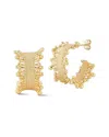 Chloe & Madison Chloe And Madison Jewelry Plated Statement Wide Hoops In Gold