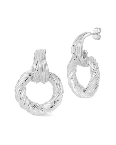 Chloe & Madison Chloe And Madison Jewelry Statement Twisted Link Earrings