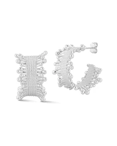 Chloe & Madison Chloe And Madison Jewelry Statement Wide Hoops In Metallic