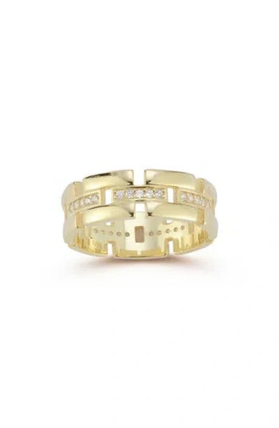 Chloe & Madison Chloe And Madison Link Band Ring In Gold