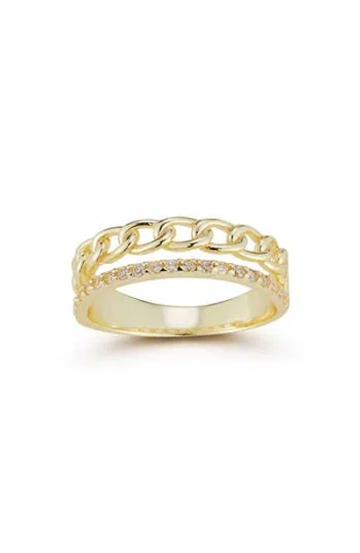 Chloe & Madison Chloe And Madison Link Band Ring In Gold