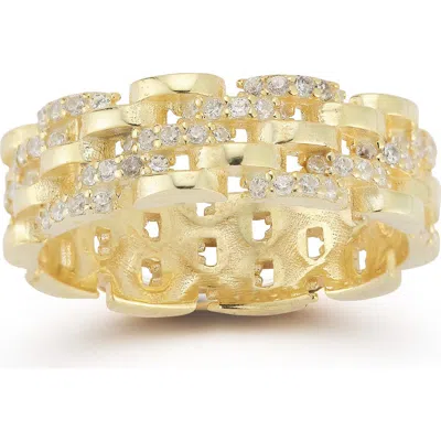 Chloe & Madison Chloe And Madison Link Band Ring In Gold