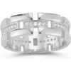 Chloe & Madison Chloe And Madison Link Band Ring In Silver