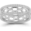 Chloe & Madison Chloe And Madison Link Band Ring In Silver