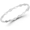 Chloe & Madison Chloe And Madison Link Bangle In Silver