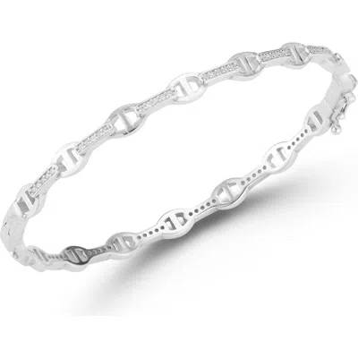 Chloe & Madison Chloe And Madison Link Bangle In Silver