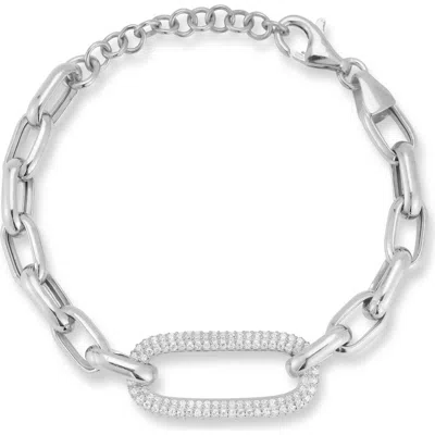 Chloe & Madison Chloe And Madison Link Bracelet In Silver