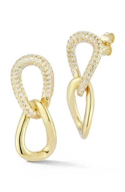 Chloe & Madison Chloe And Madison Link Drop Earrings In Gold