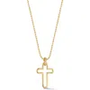 Chloe & Madison Chloe And Madison Open Cross Pendant Necklace In Gold