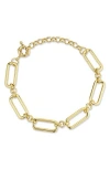 Chloe & Madison Chloe And Madison Oval Link Chain Bracelet In Gold