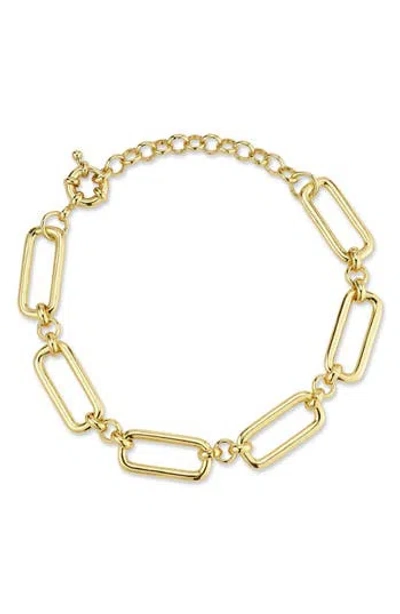 Chloe & Madison Chloe And Madison Oval Link Chain Bracelet In Gold