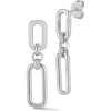 Chloe & Madison Chloe And Madison Oval Link Drop Earrings In Metallic