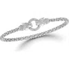 Shop Chloe & Madison Chloe And Madison Panther Bracelet In Silver