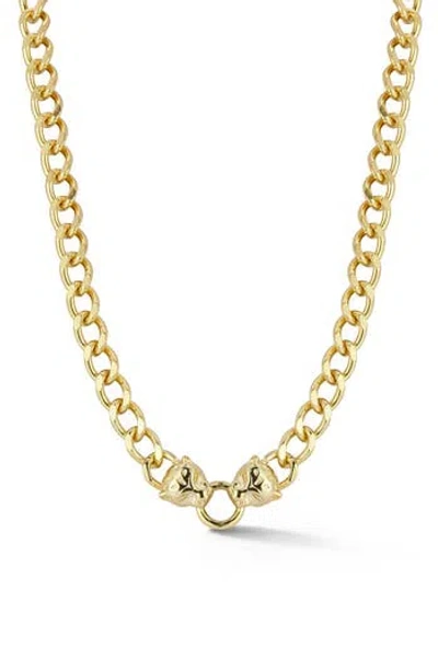 Chloe & Madison Chloe And Madison Panther Chain Necklace In Gold