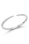 Chloe & Madison Chloe And Madison Pavé Bangle Bracelet In Silver