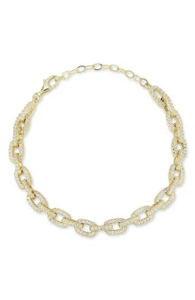 Chloe & Madison Chloe And Madison Pavé Link Bracelet In Gold