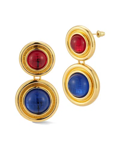 Chloe & Madison Chloe And Madison Plated Cz Gem Drop Earrings
