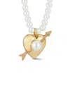 Chloe & Madison Chloe And Madison Plated Cz Heart Necklace In Gold