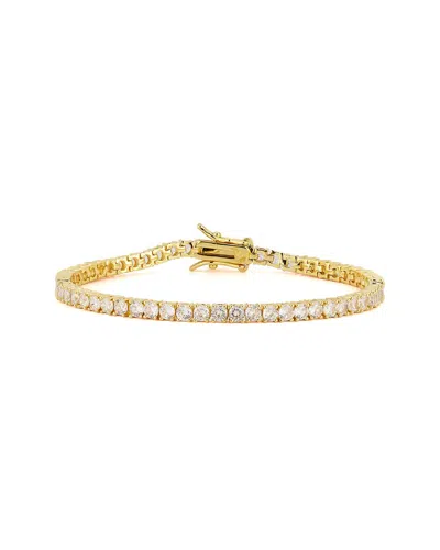 Chloe & Madison Chloe And Madison Plated Cz Tennis Bracelet
